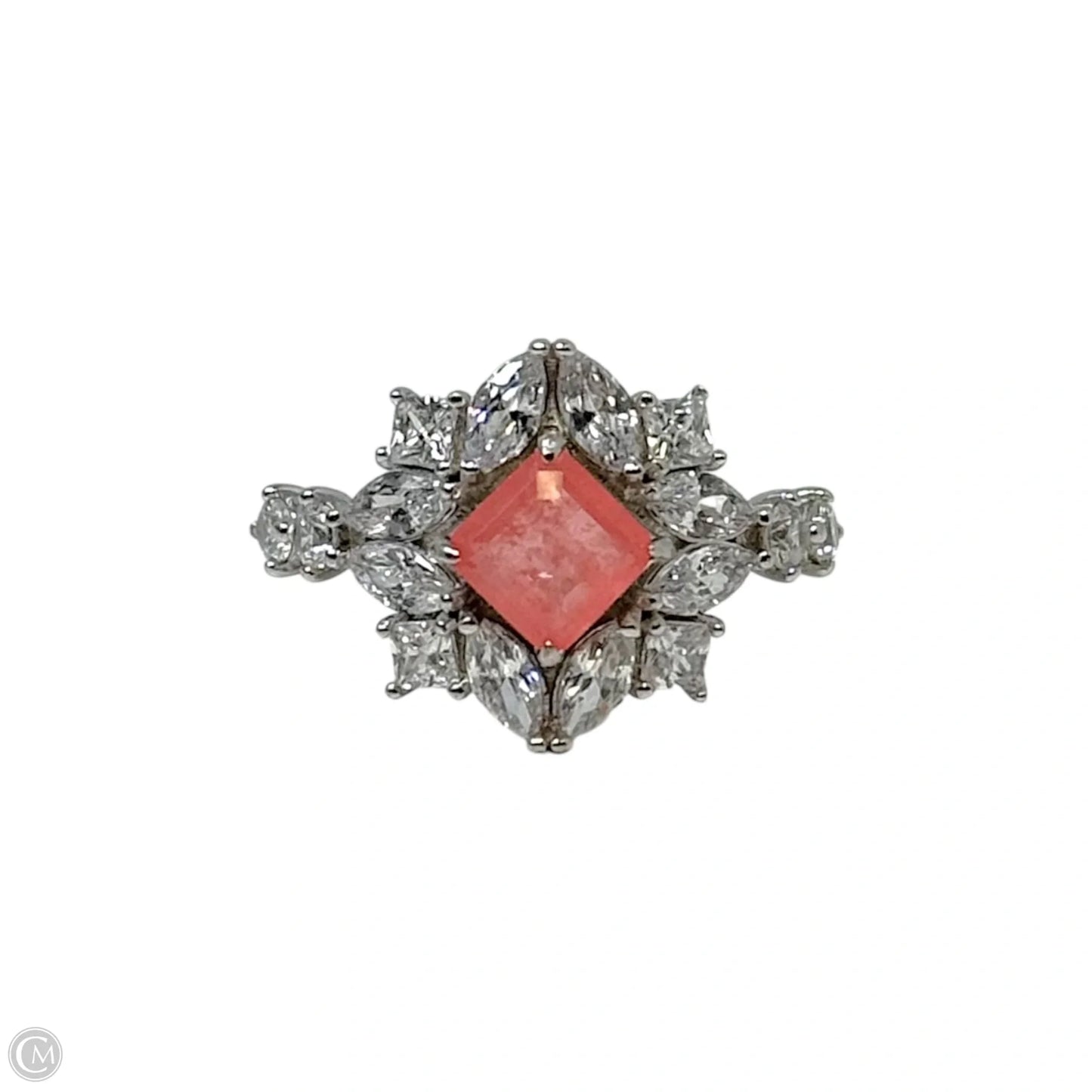 Pink Stone Ring Sterling Silver By Bomb Party, Size: 8