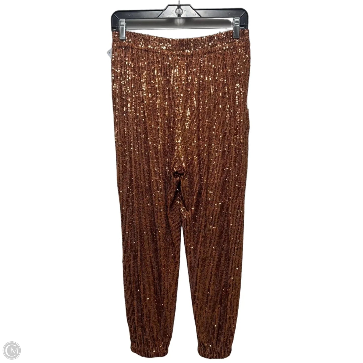 Sequin Pants Joggers By Free People In Copper, Size: S