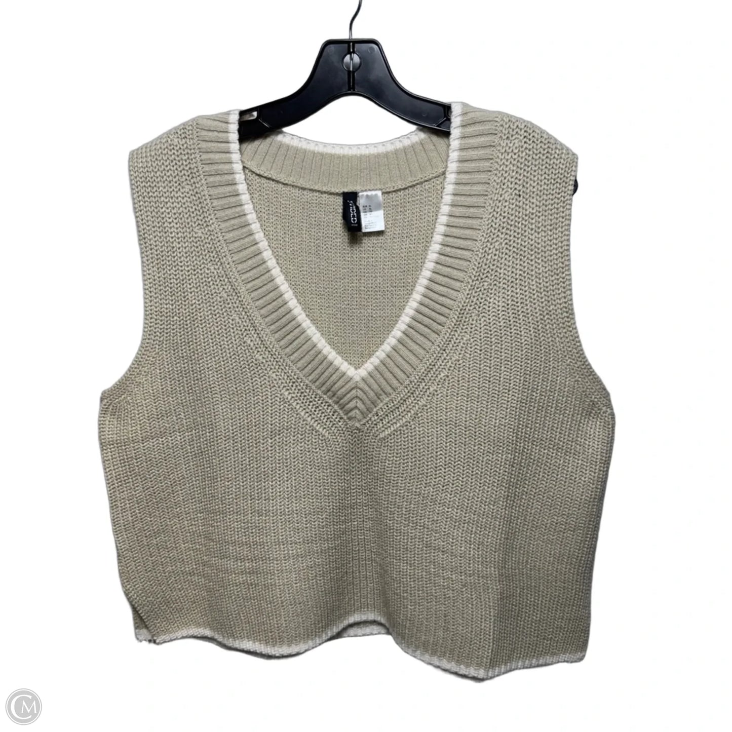 Vest Sweater By Divided In Taupe, Size: Xl