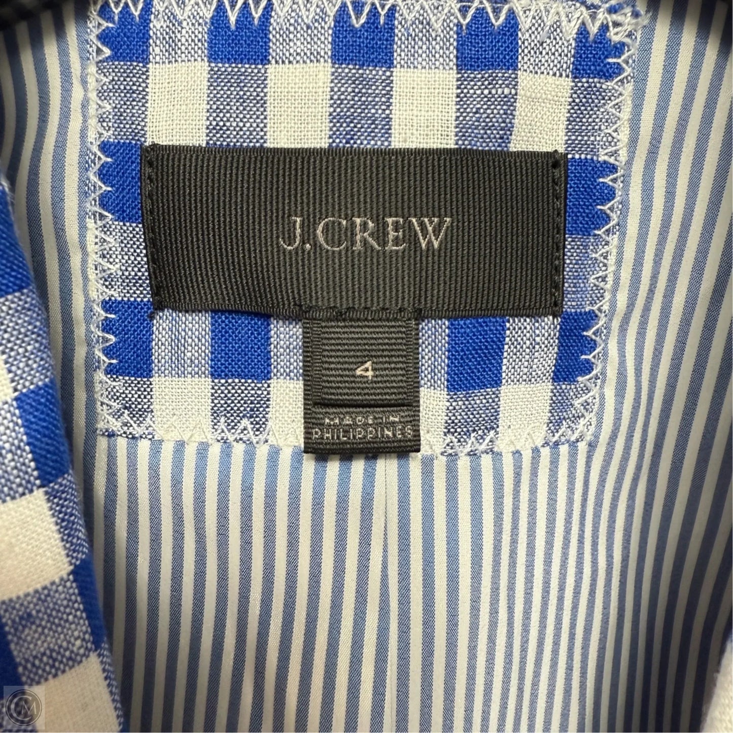 Blazer By J. Crew In Checkered Pattern, Size: 4