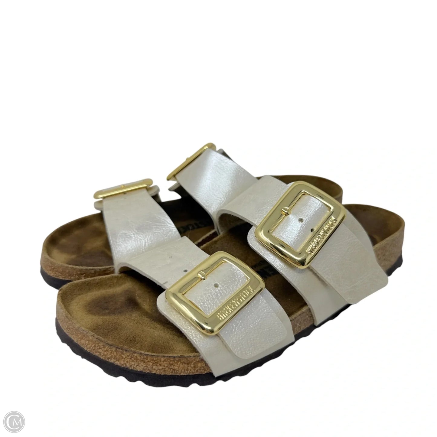 Arizona Big Buckle Sandals By Birkenstock In Cream, Size: 6