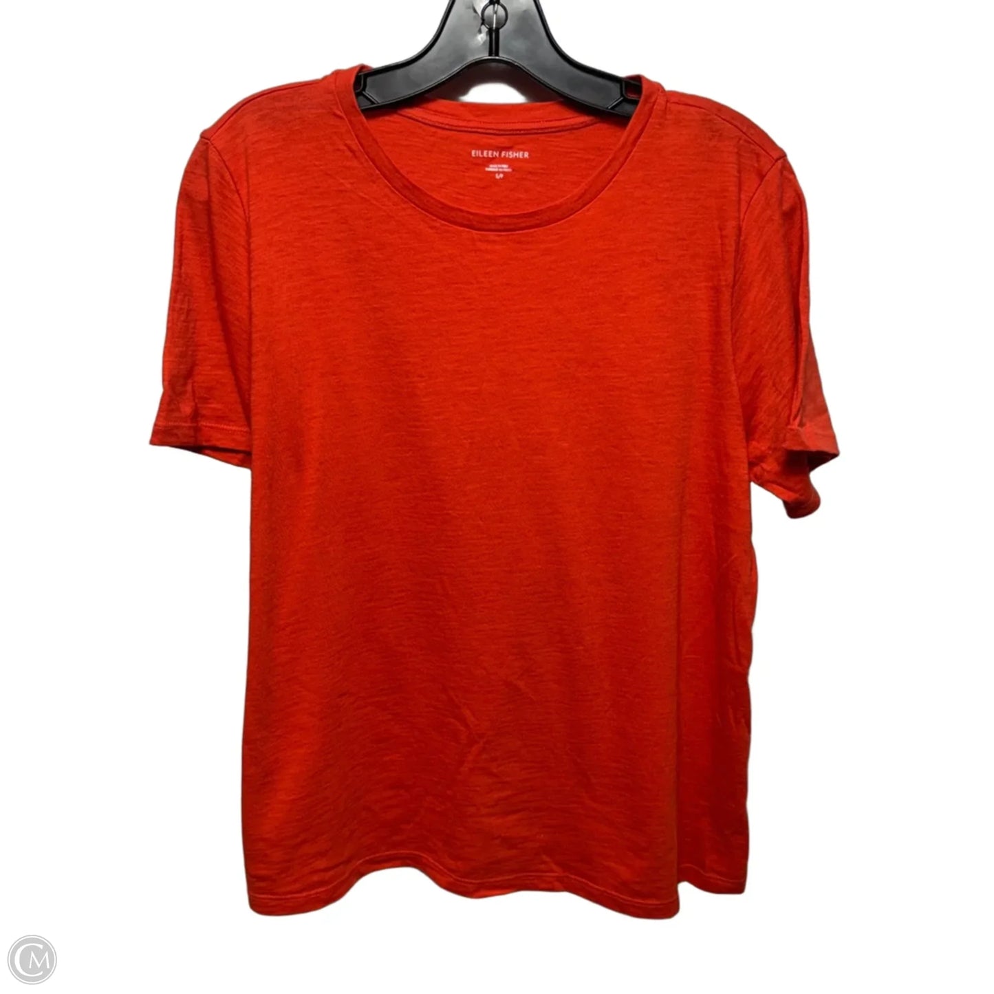 Top Short Sleeve Basic By Eileen Fisher In Orange, Size: S