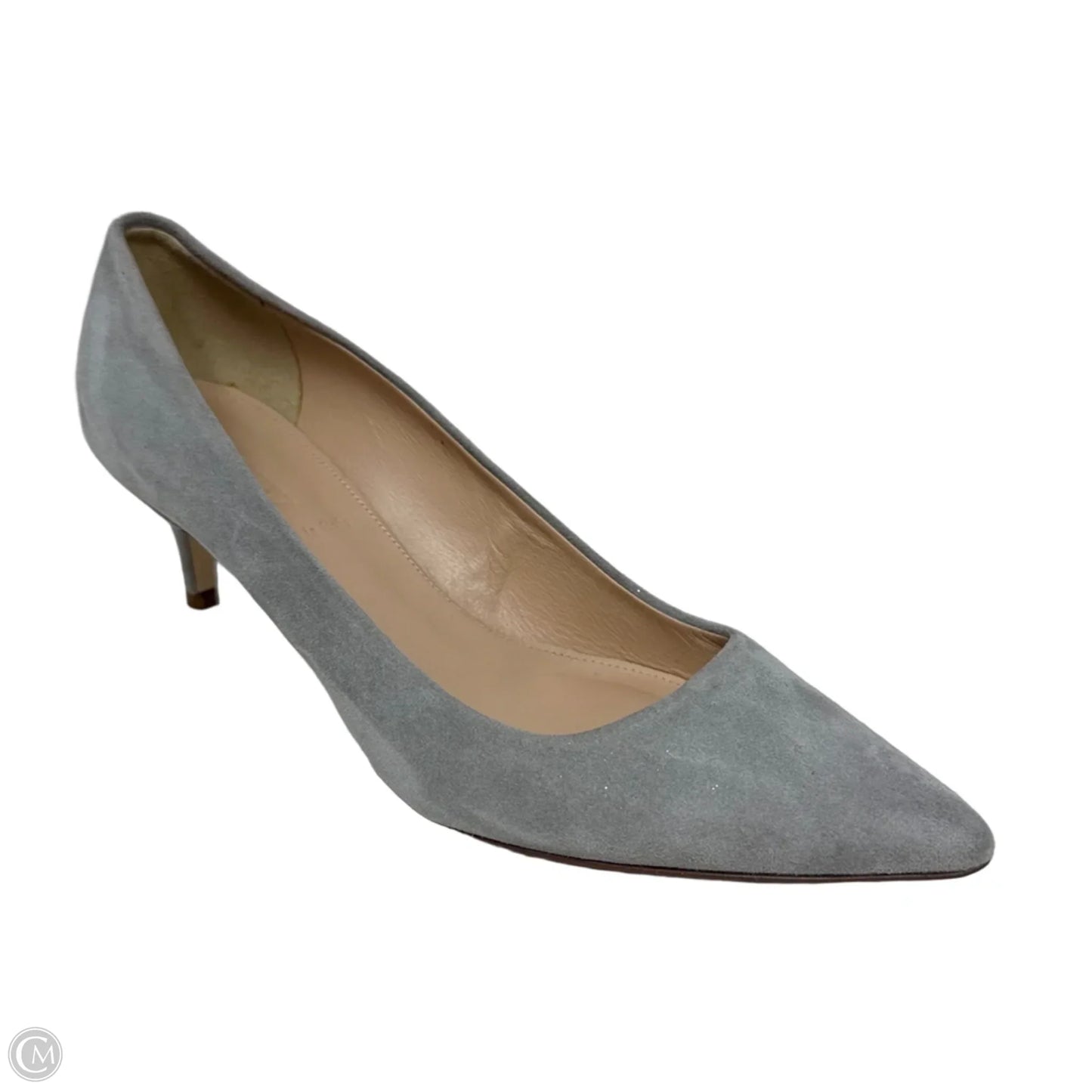 Suede Shoes Heels Kitten By J. Crew In Grey, Size: 6.5