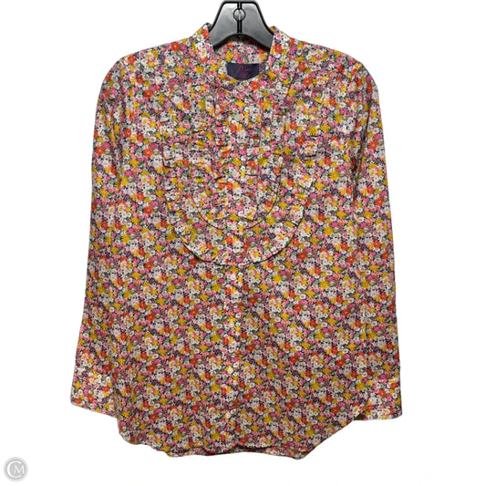 Top Long Sleeve By J. Crew In Floral Print, Size: Xs