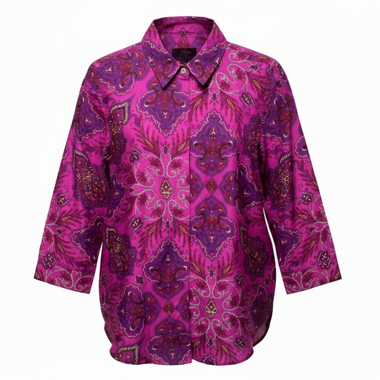 Liberty Print 100% Cotton Button Up Shirt By J. Crew In Lady Paisley Print, Size: 4