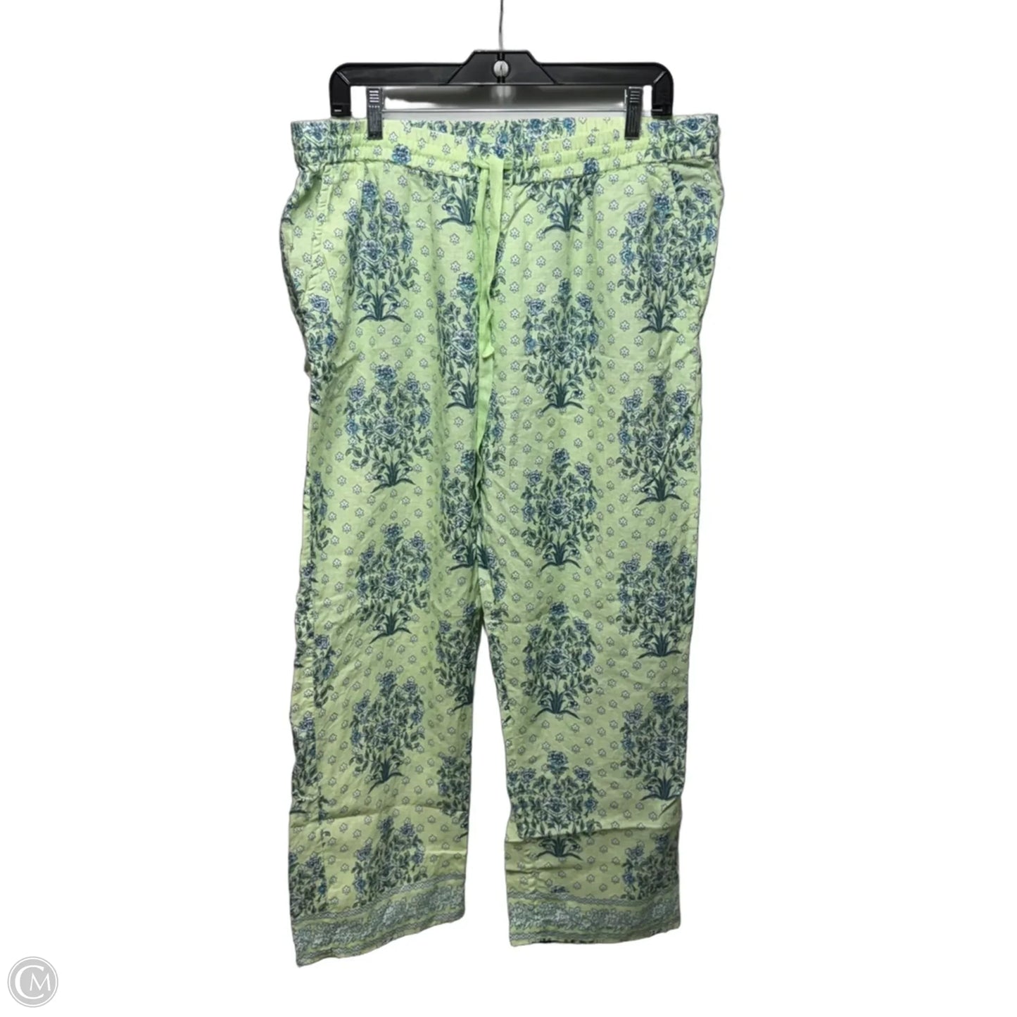 Yarrow Leonor Linen Pajama Pants By Roller Rabbit X Anthropologie In Floral Print, Size: L
