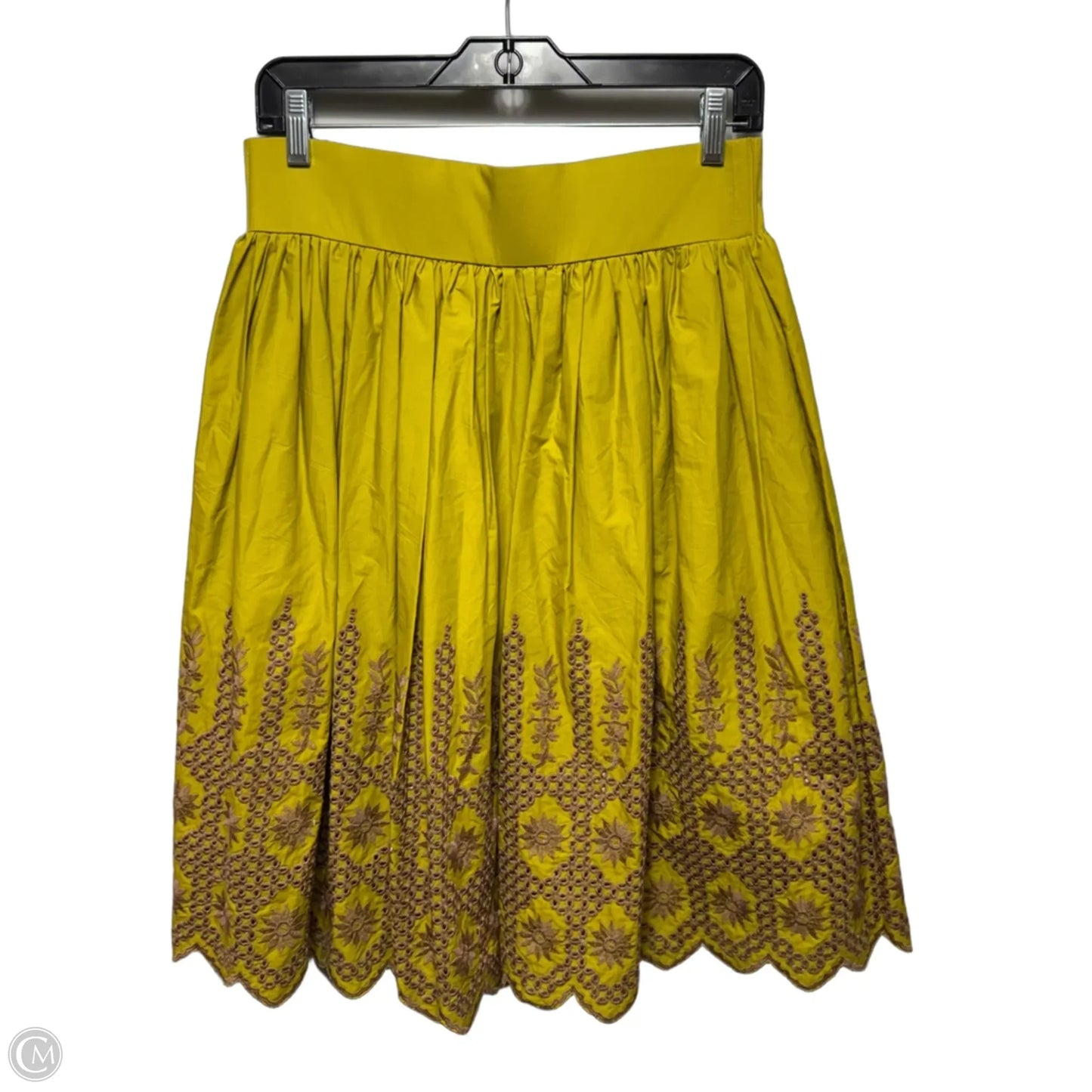 Skirt Midi By Blue Tassel In Green & Tan, Size: S