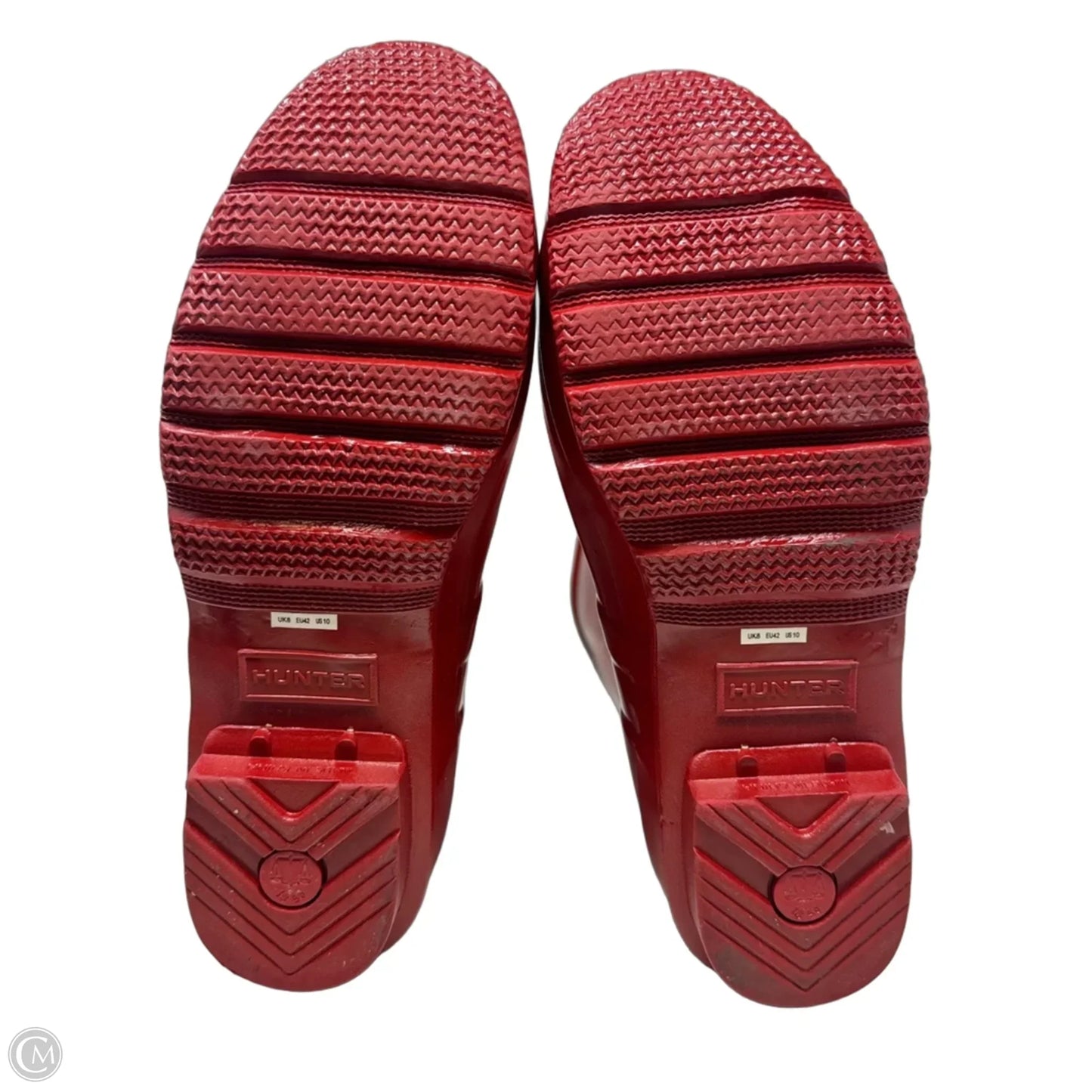 Boots Rain By Hunter In Red, Size: 10