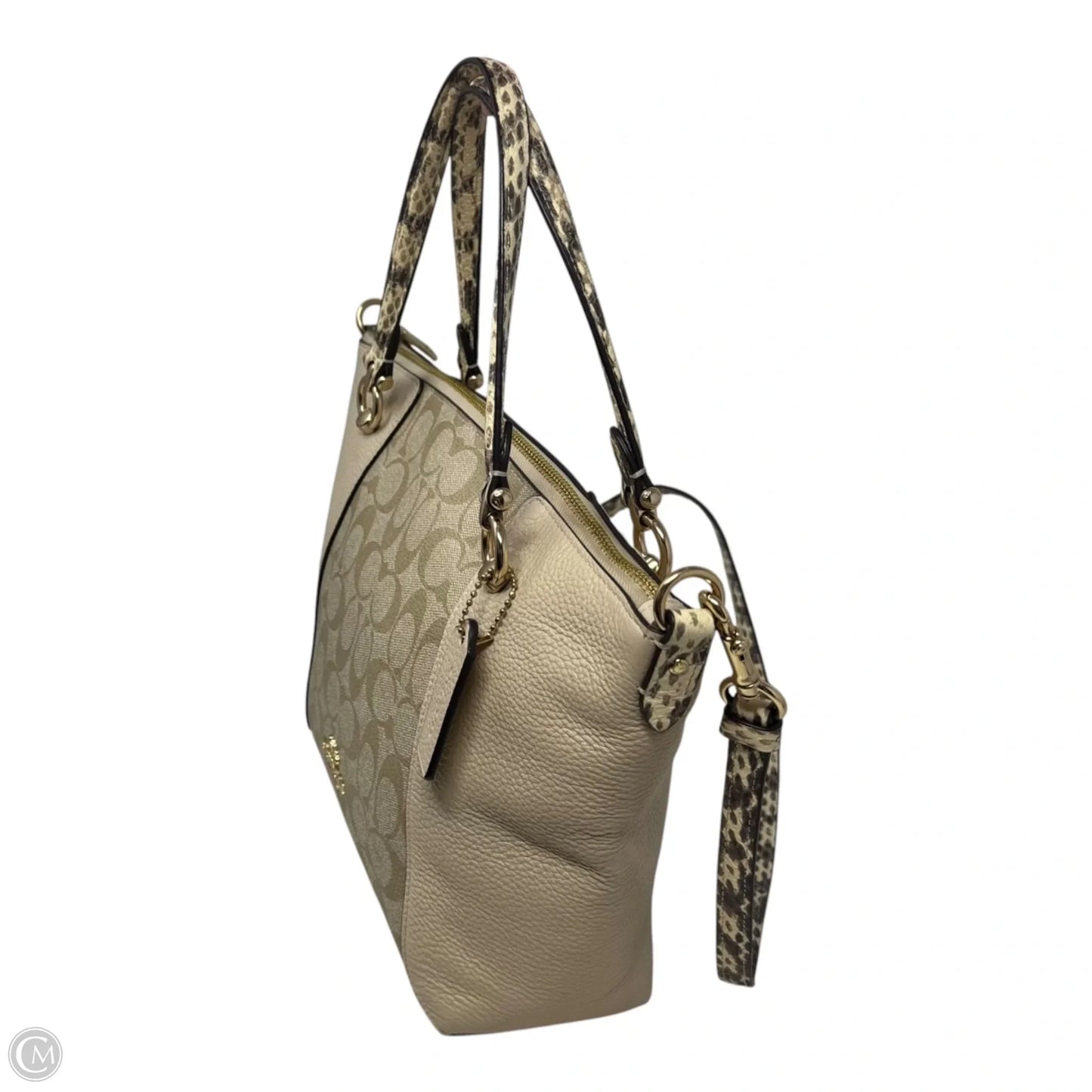 Kacey Satchel Handbag Designer By Coach, Size: Medium