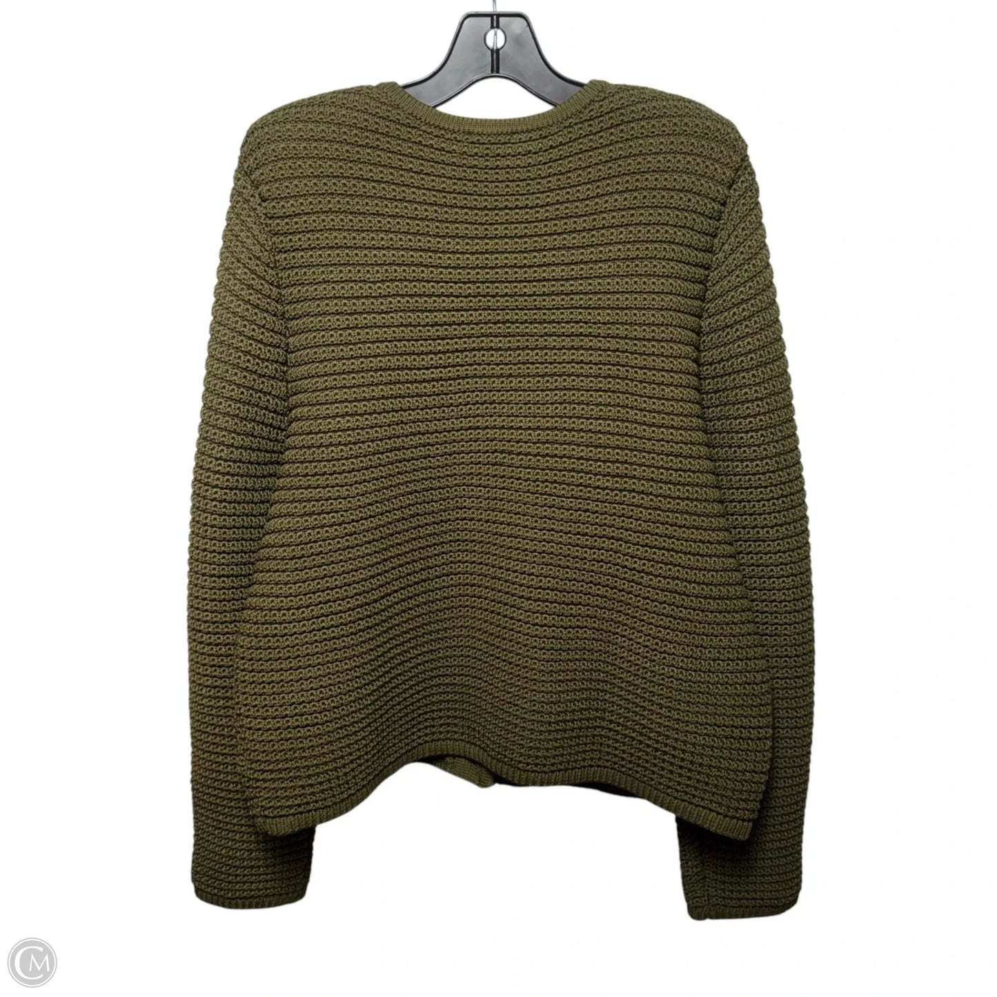 Sweater Cardigan By Talbots In Green, Size: Xl