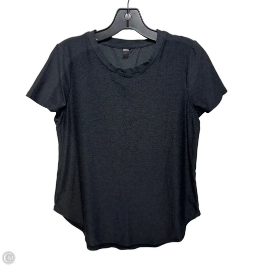 Athletic Top Short Sleeve By Beyond Yoga In Grey, Size: S