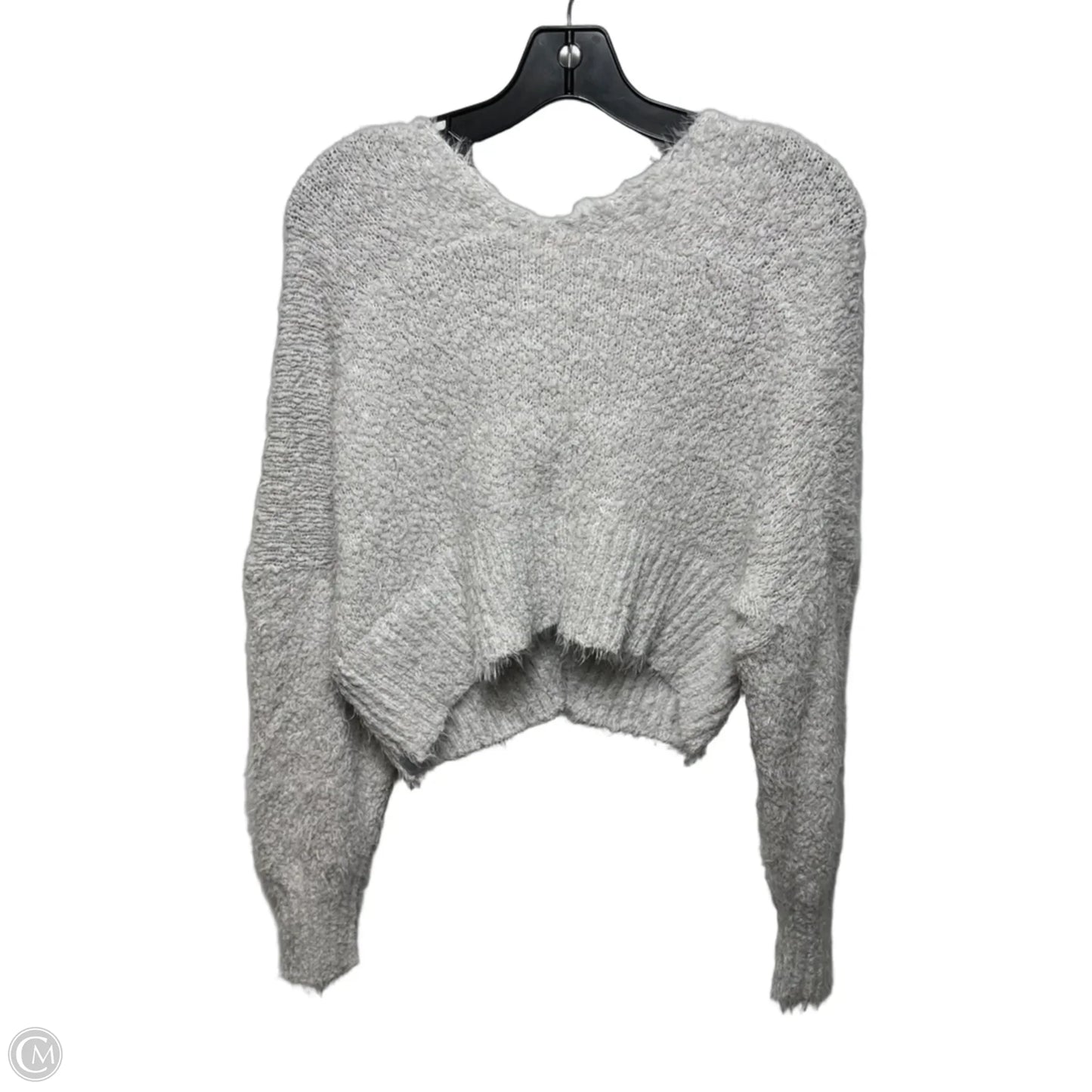 Sweater Cardigan By Face Plant Dreams In Grey, Size: S/M