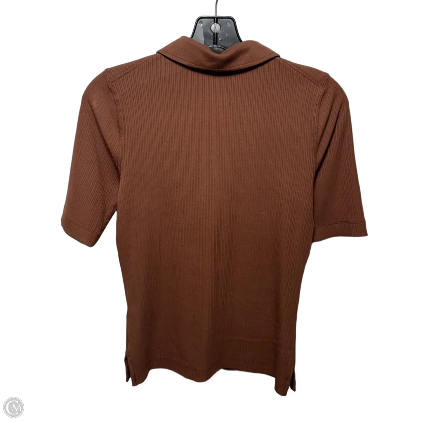 Top Short Sleeve By Spanx In Brown, Size: S
