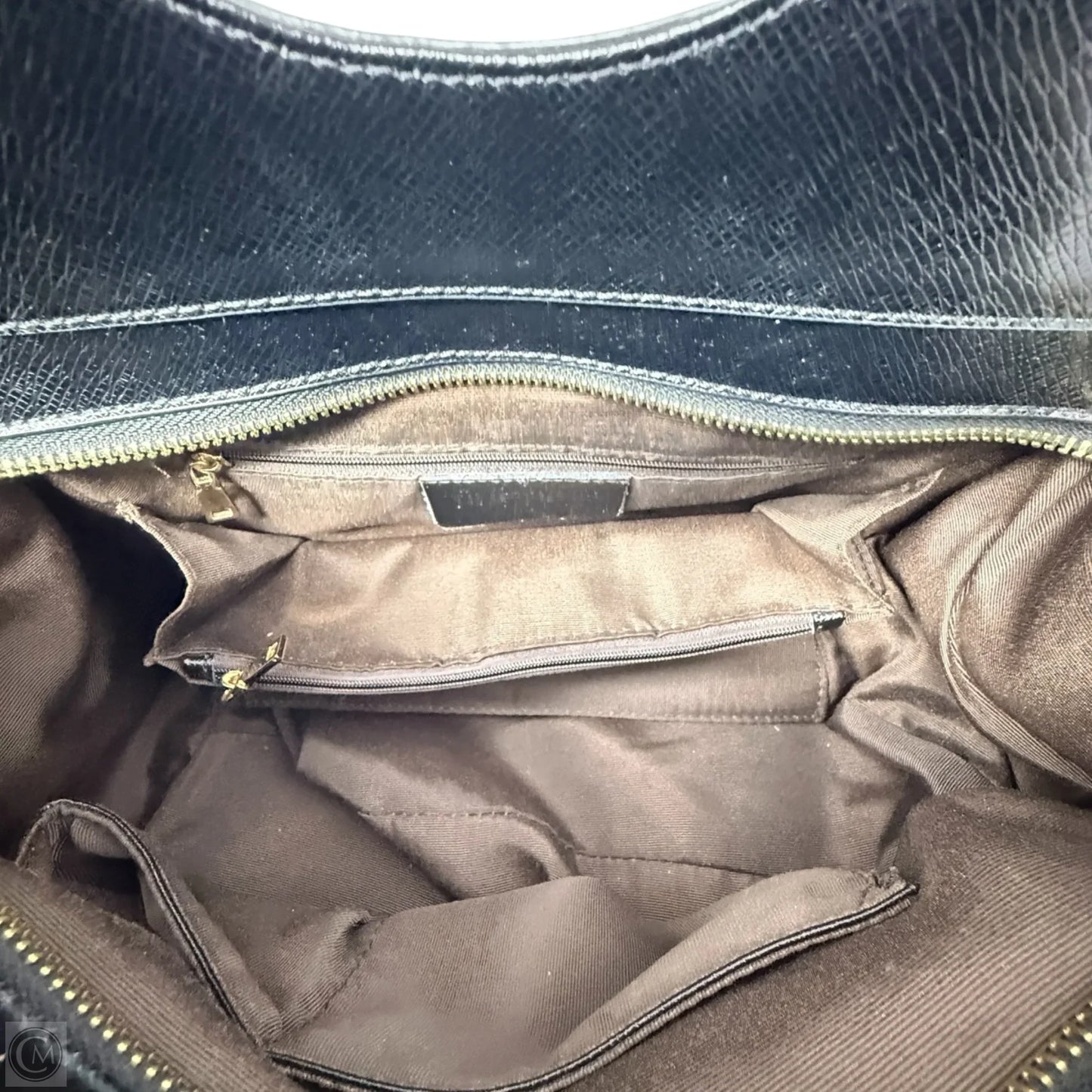 Handbag Leather By Fineplus, Size: Medium
