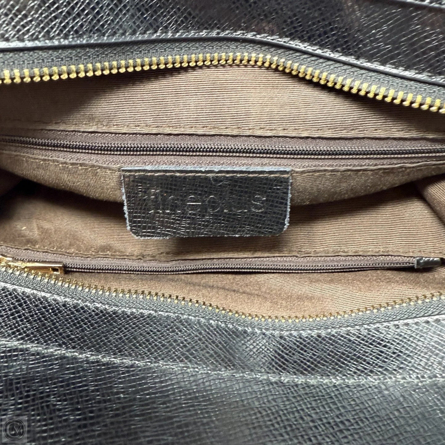 Handbag Leather By Fineplus, Size: Medium