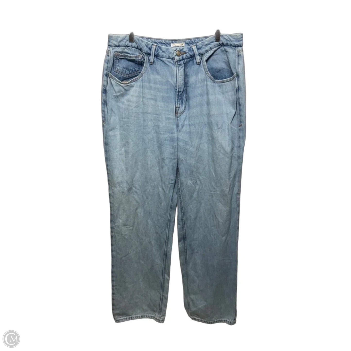 90’s Straight Duster Jeans By Good American In Blue Denim, Size: 14/32