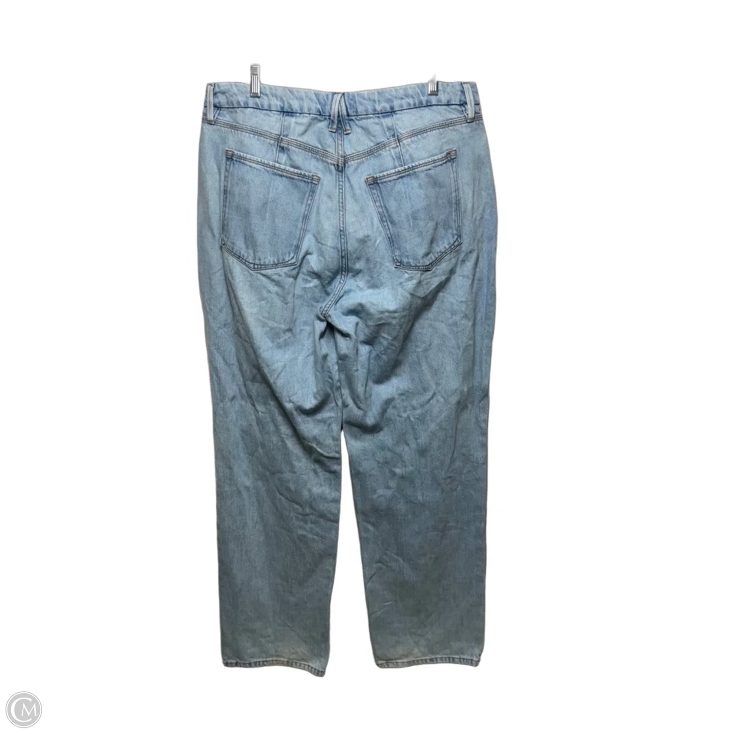 90’s Straight Duster Jeans By Good American In Blue Denim, Size: 14/32