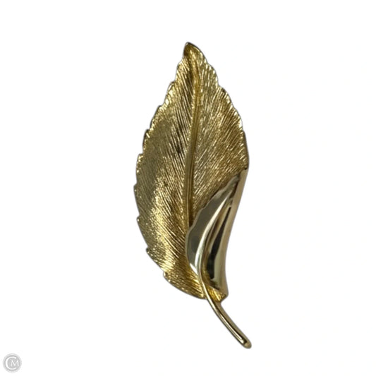 Gold Tone Leaf Pin By Allison Reed