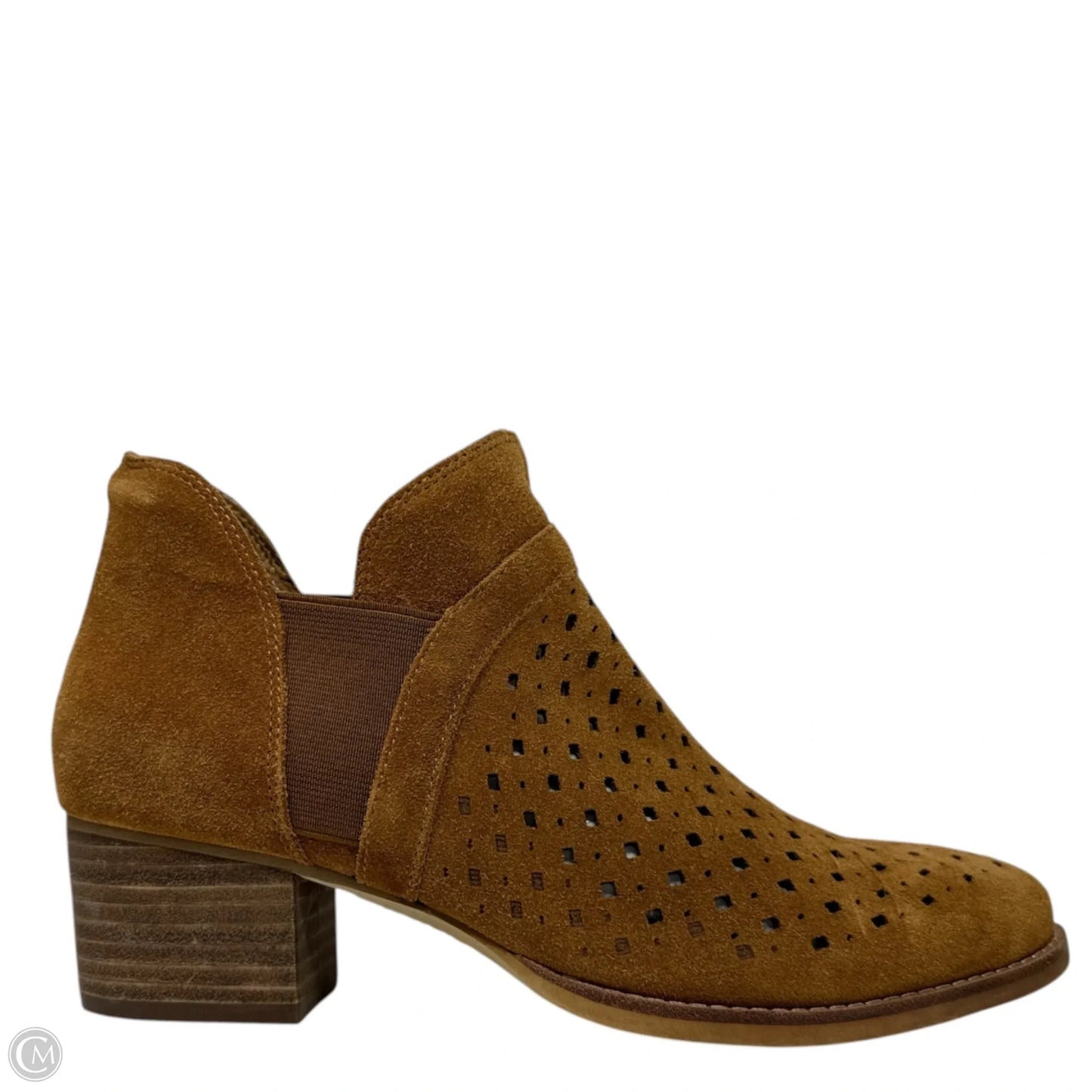 Keren Suede Ankle Booties By Earth In Tan, Size: 8.5