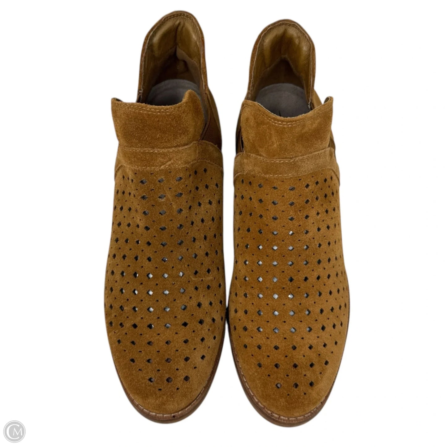 Keren Suede Ankle Booties By Earth In Tan, Size: 8.5