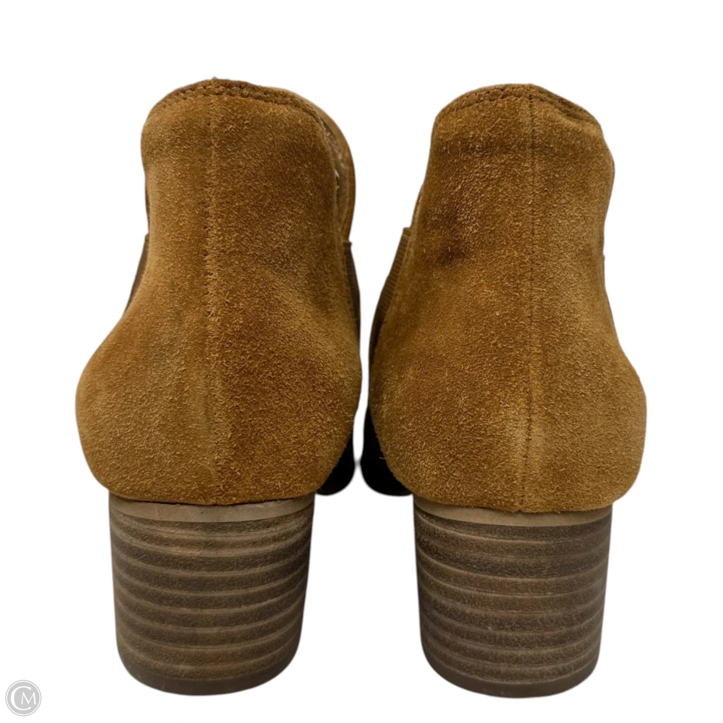 Keren Suede Ankle Booties By Earth In Tan, Size: 8.5