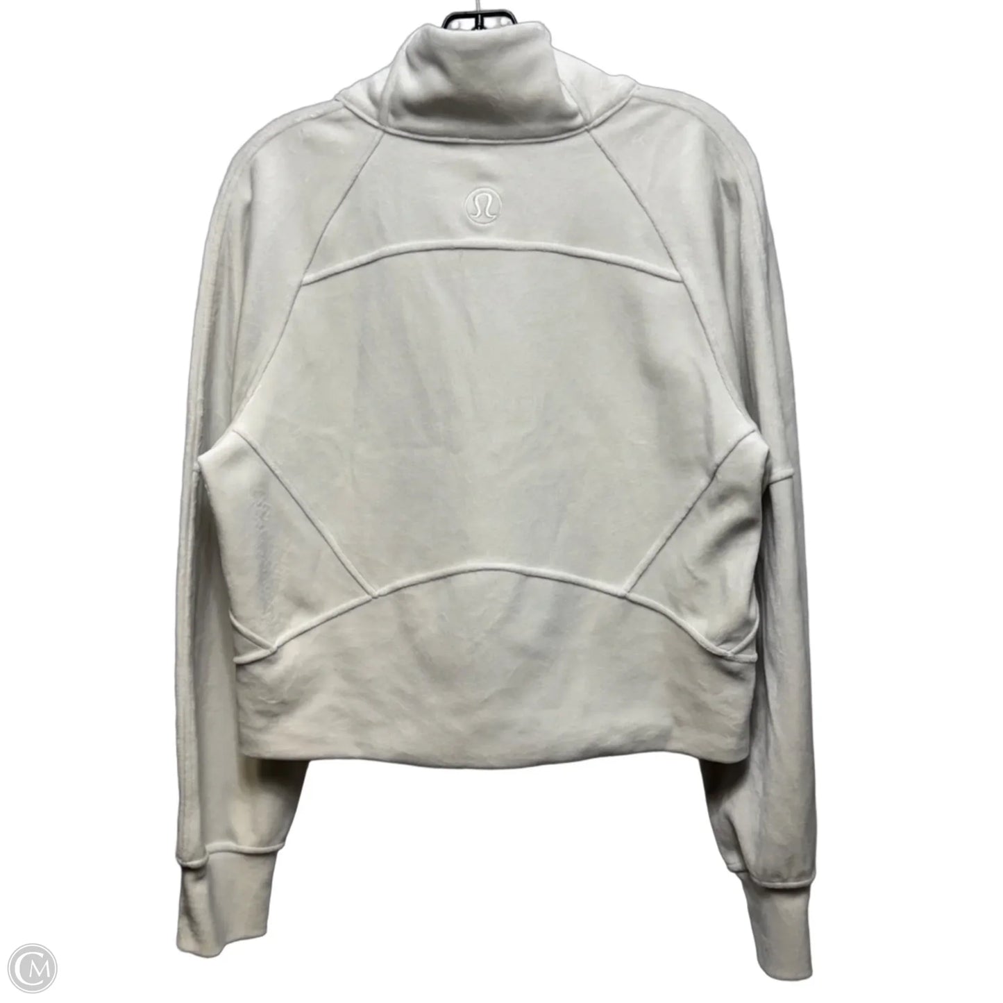 Athletic Sweatshirt Collar By Lululemon In White, Size: S