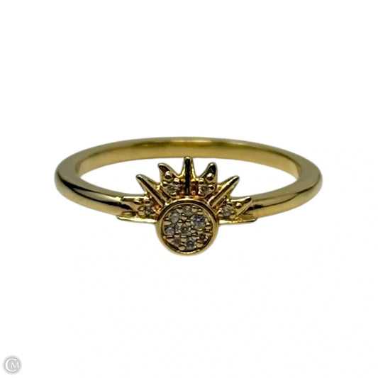 Celestial Sparkling Sun 14k Plated Ring By Pandora, Size: 8.5