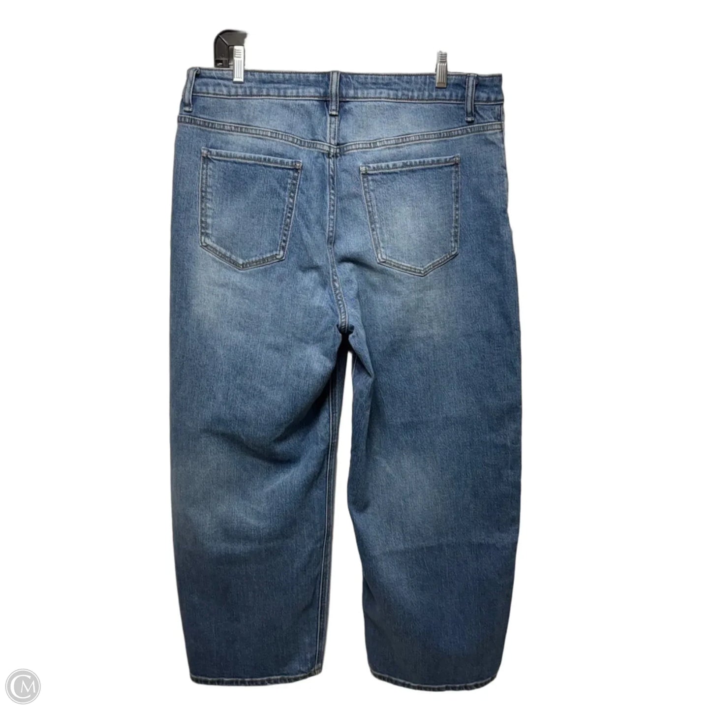 Bella Stretch Jeans Wide Leg By Quince In Blue Denim, Size: 16/33