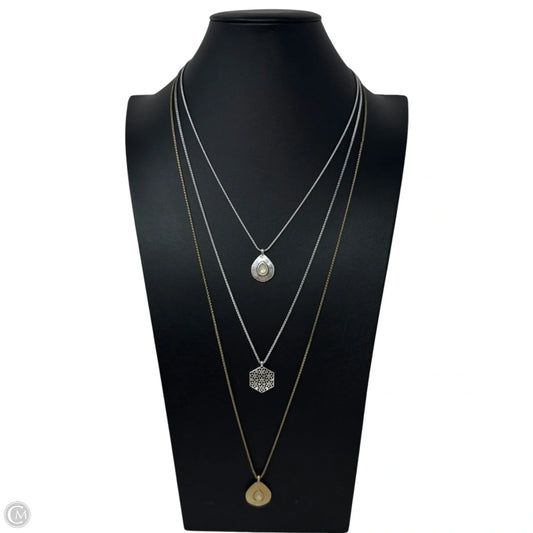 Set Stone Triple Layer Necklace By Lucky Brand