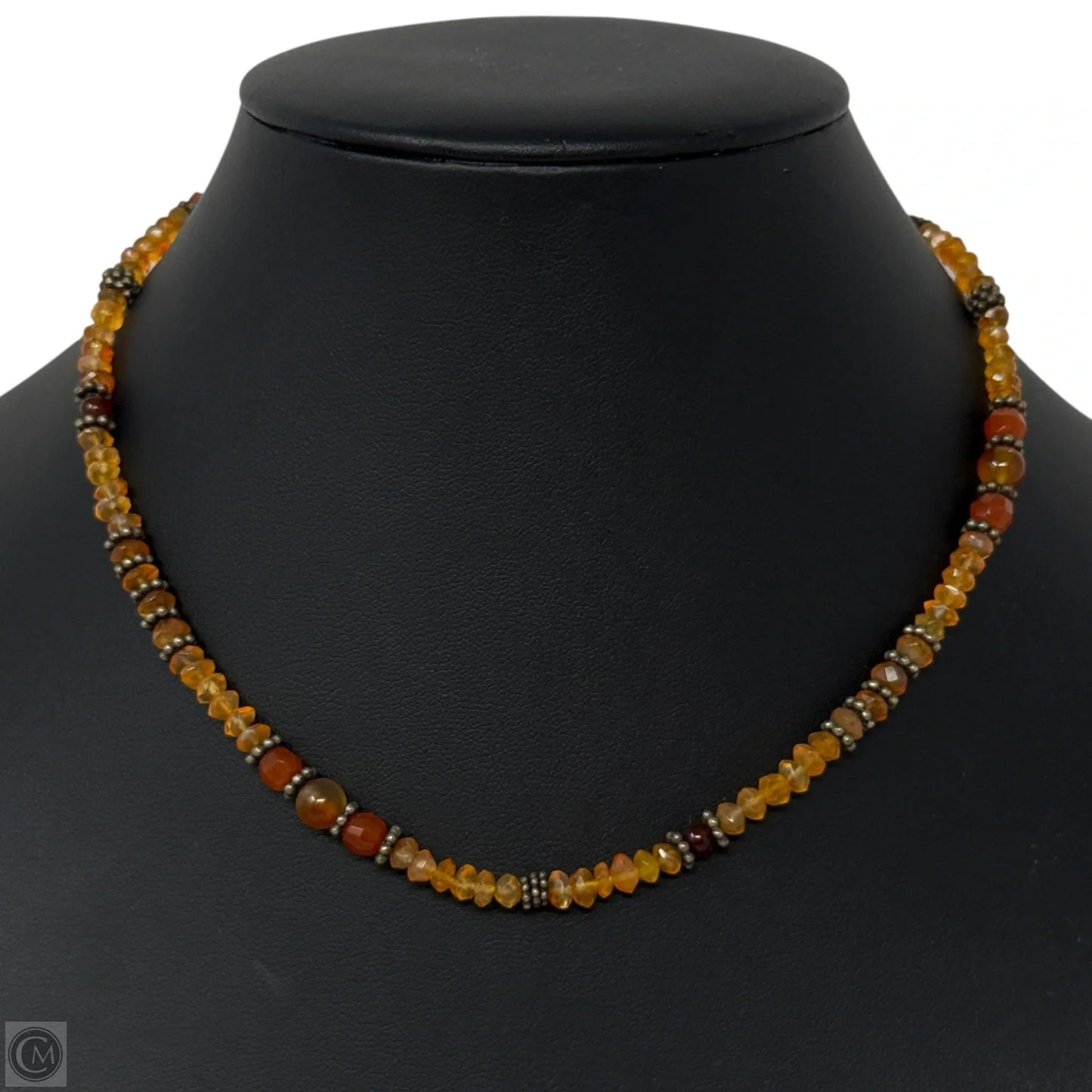 Multi Orange Gemstone Beaded Necklace By DAC Deborah Armstrong