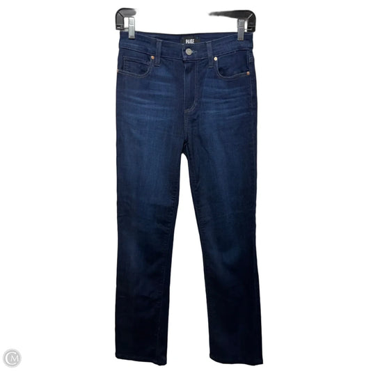 Jeans Straight By Paige In Blue Denim, Size: 2