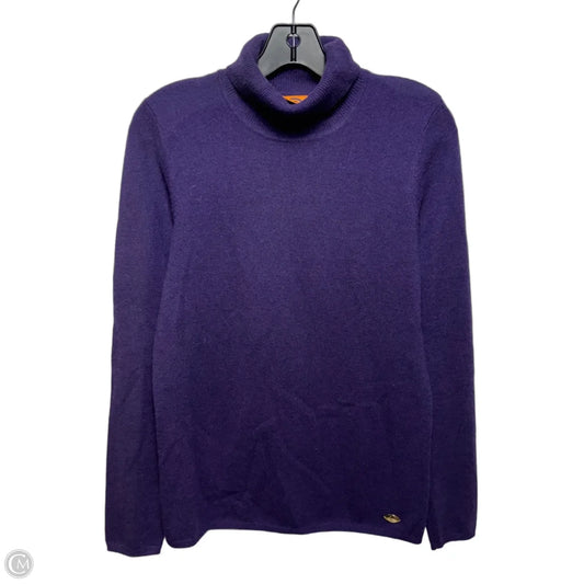 Turtleneck Sweater Designer By Tory Burch In Purple, Size: M