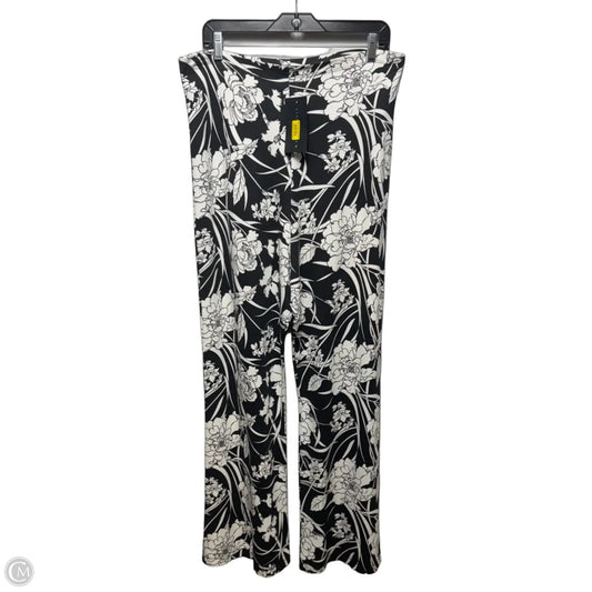Pants Lounge By Bryn Walker In Black & White, Size: Xxl
