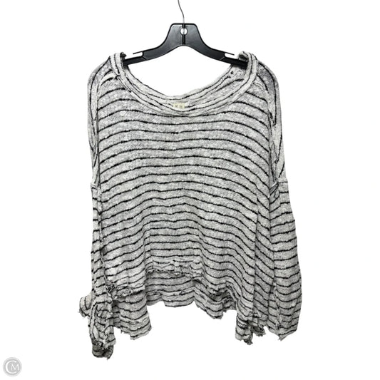 Cotton Sweater By We The Free In Striped Pattern, Size: M