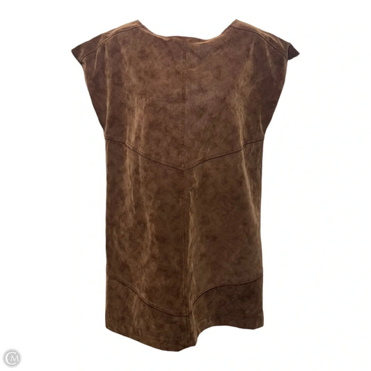 Sawyer Faux Suede Mini Dress By Free People In Brown, Size: S