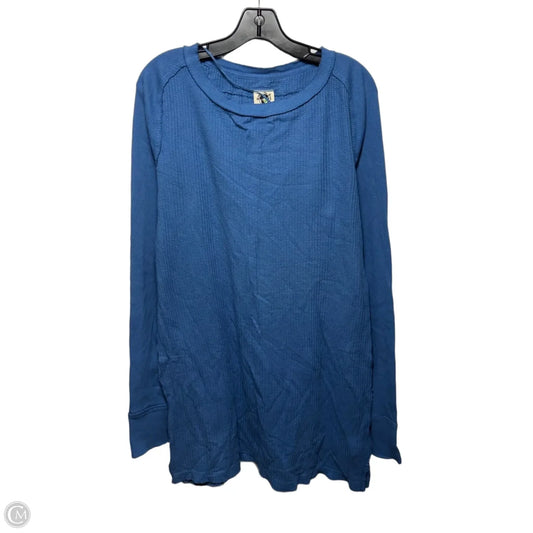 Tunic Long Sleeve By We The Free In Blue, Size: Xl