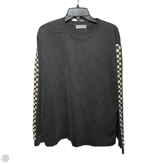 Top Long Sleeve By Ragabond Studio In Black & White, Size: Xl