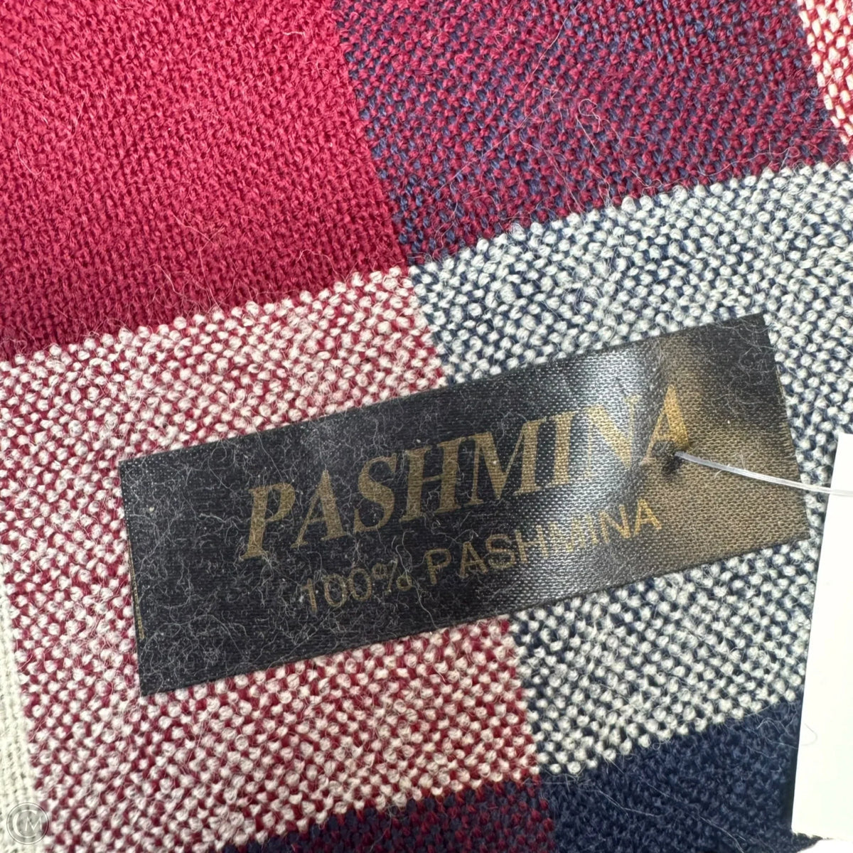 Plaid Pashmina Scarf Long