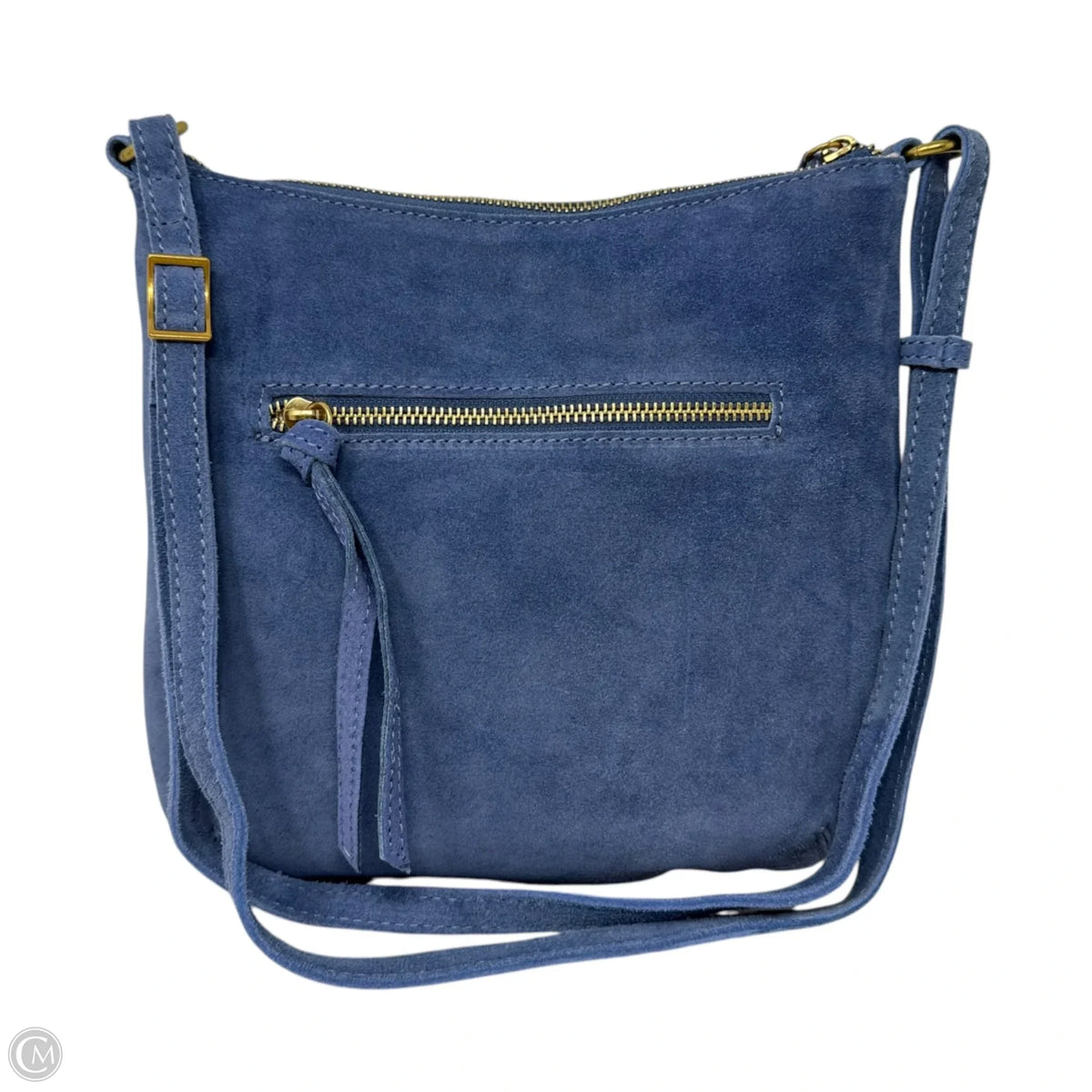 Suede Handbag Leather By Margot, Size: Medium