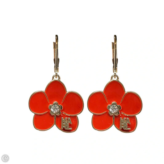 X Karl Flower Dangle Earrings By Karl Lagerfeld
