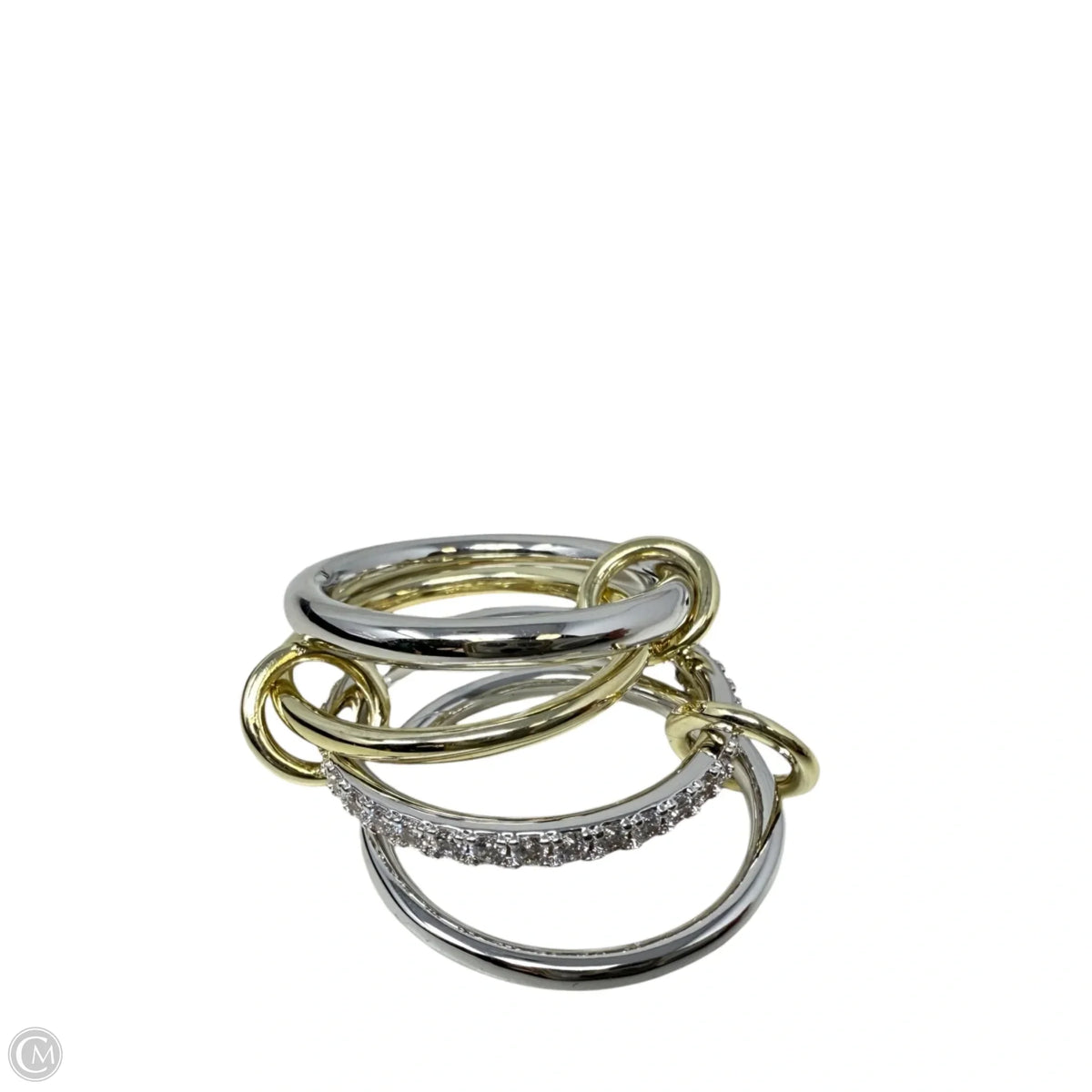 4 Elements Linked Ring Set By Neo Relique, Size: 9