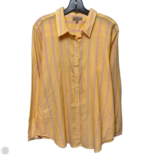 Cotton Top Long Sleeve By Lilla P In Striped Pattern, Size: Xl
