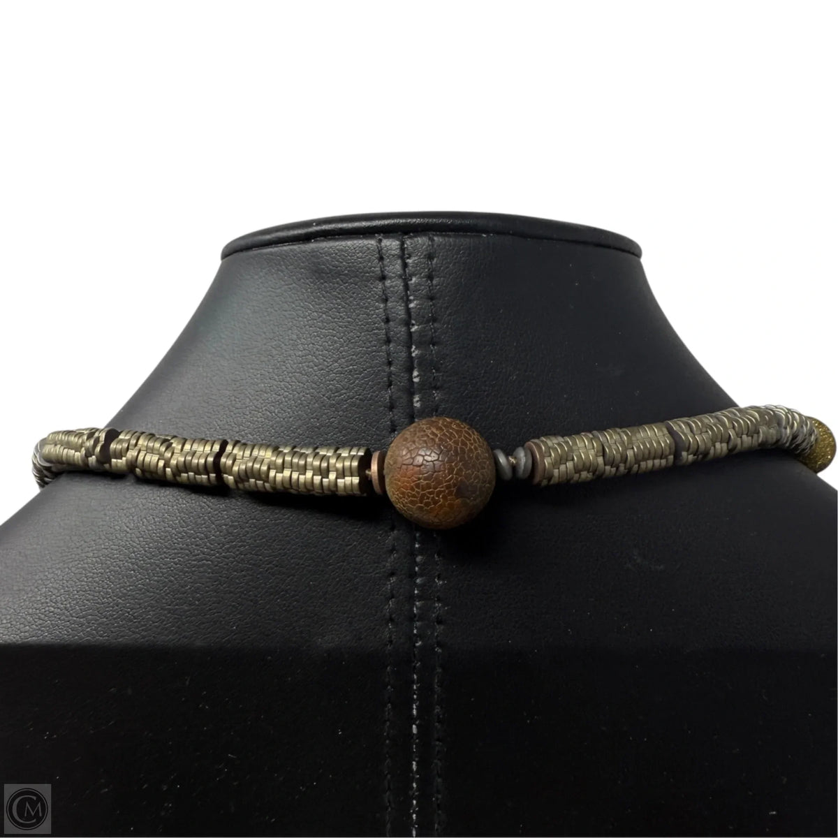 Disc & Beaded Long Necklace