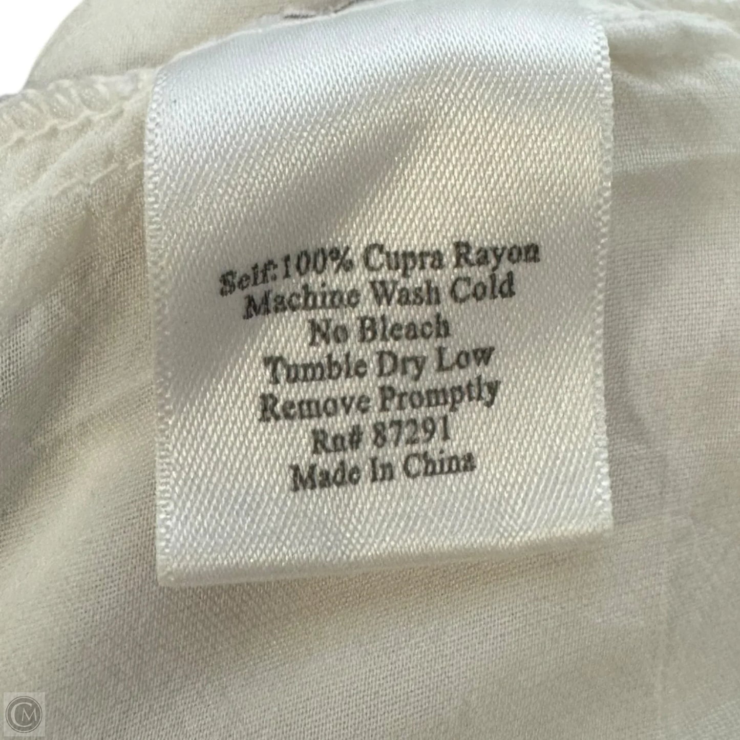 Rose Embroidered & Lace Ruffle Hem Tunic Top By Johnny Was In White, Size: S