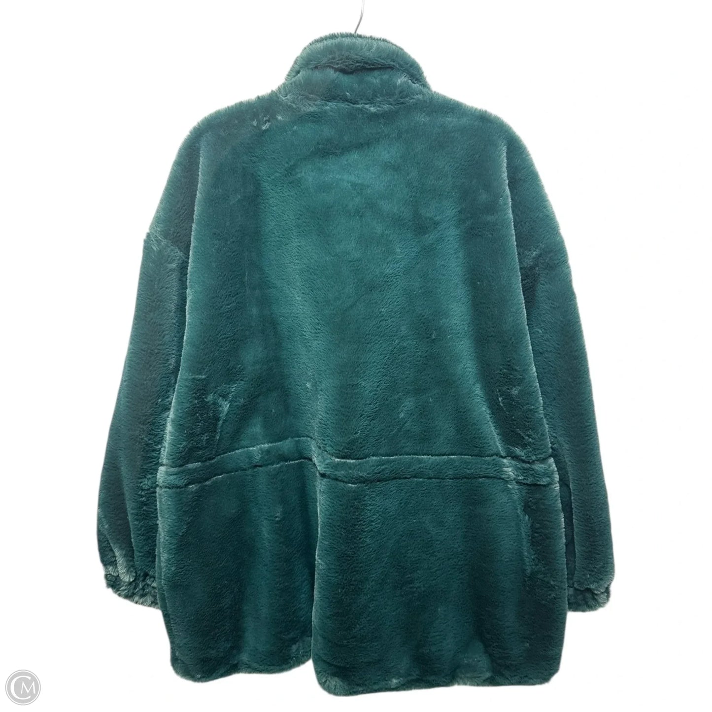 Jacket Faux Fur & Sherpa By Tahari In Green, Size: 2x