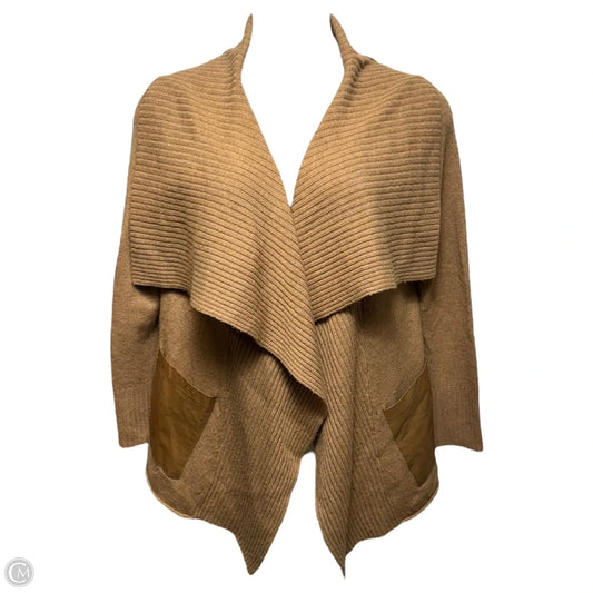 Wool-Cashmere Blend Sweater Cardigan By Brochu Walker In Tan, Size: M