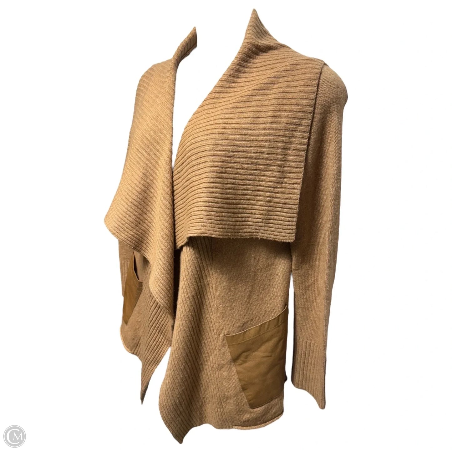 City Cardigan Sweater In Wool-Cashmere Blend By Brochu Walker In Tan, Size: M