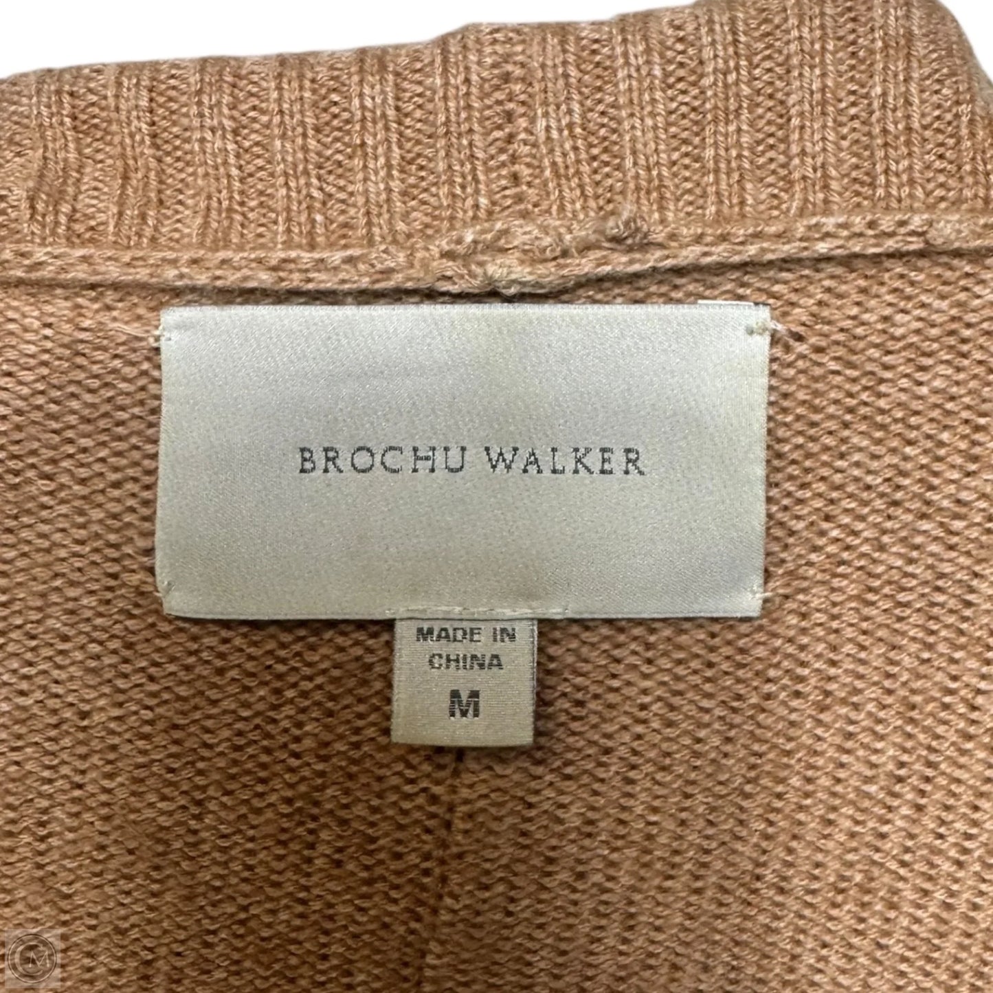 City Cardigan Sweater In Wool-Cashmere Blend By Brochu Walker In Tan, Size: M
