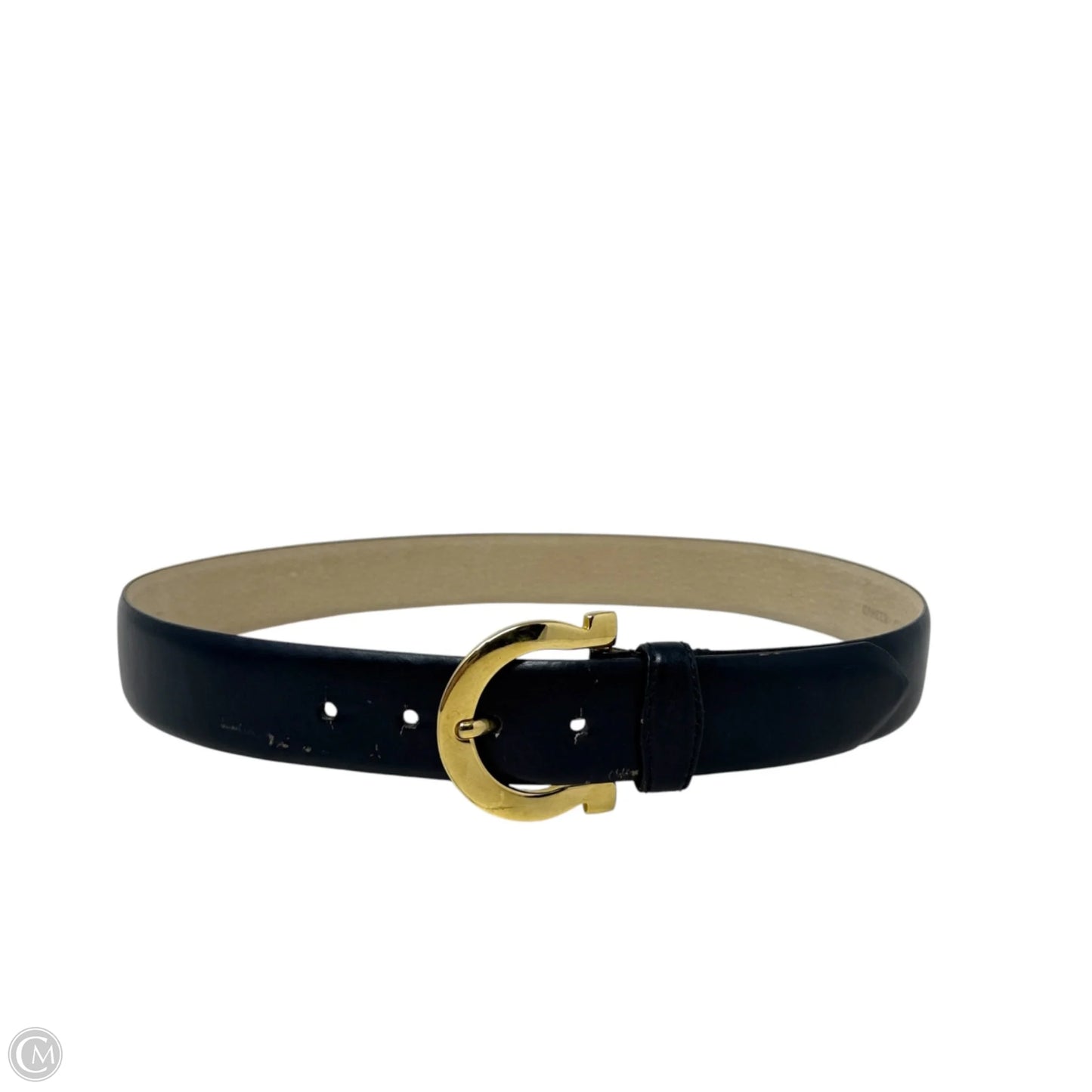 Career Classic Leather Lined Belt In Navy By Clothes Mentor