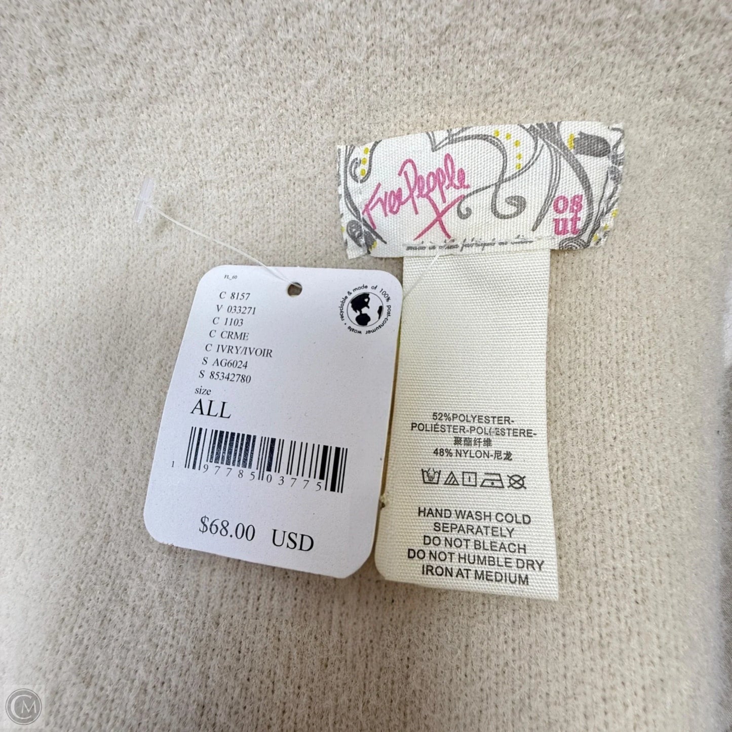 All For You Hooded Scarf By Free People In Creme